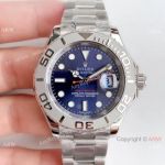 Noob factory Rolex Yacht-Master Stainless Steel Blue Face Watch V3 Version